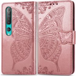 Mobigear Wallet Book Case Butterfly Rose Gold for Xiaomi Mi 10 Pro
