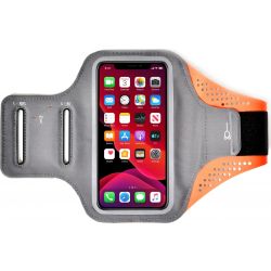 Mobigear Easy Fit Handyhalterung Joggen Xiaomi 13 Pro Sporthülle Neopren Sportarmband - Orange